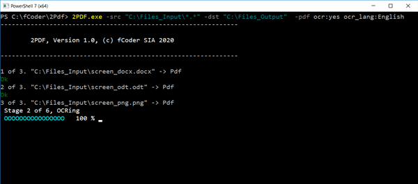 Konwersja folder-to-folder do PDF z OCR za pomocą 2PDF