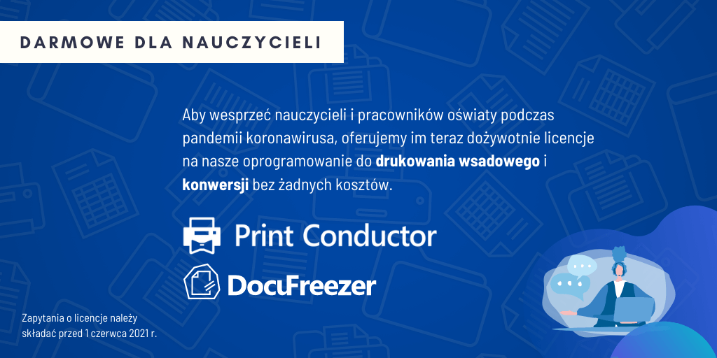 DocuFreezer i Print Conductor – Darmowe Licencje dla Szkół i Nauczycieli
