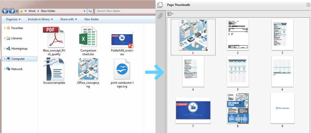 Jak połączyć obrazy i dokumenty w jeden plik PDF