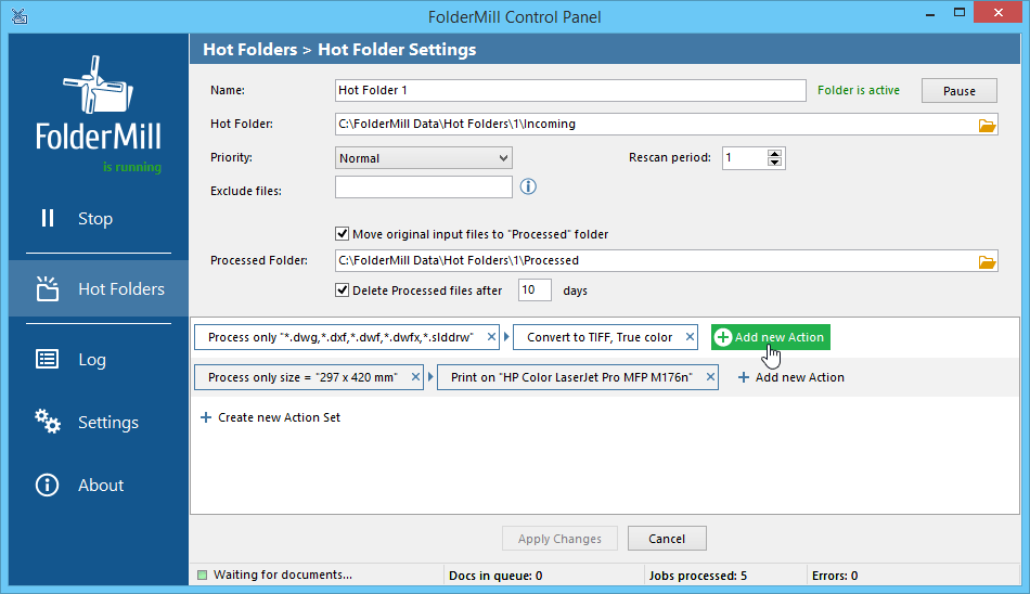 FolderMill – Procesor plików w czasie rzeczywistym po stronie serwera